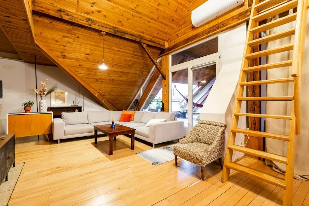Rooftop 180M2 Loft With Private Sauna, Братислава Экстерьер фото